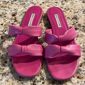 Manolo Blahnik Pallera Knotted Slide Sandal